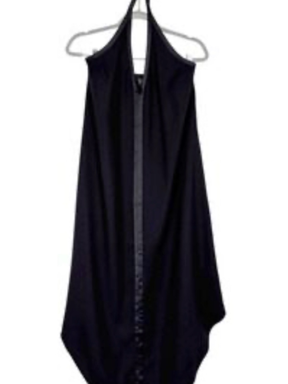 Elegant Black banana, republic Halter Maxi Dress with Center Trim